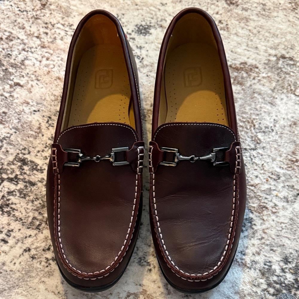 Dark brown FootJoy loafers